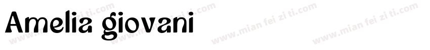 Amelia giovani字体转换